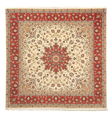 Tapis persan - Tabriz - Royal carré  - 209 x 208 cm - beige