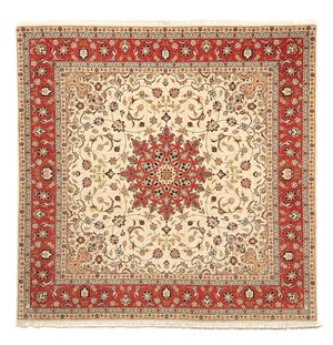 Tapis persan - Tabriz - Royal carré  - 209 x 208 cm - beige