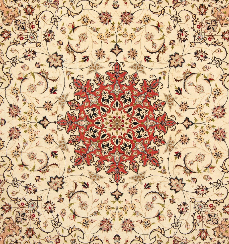 Tapis persan - Tabriz - Royal carré  - 209 x 208 cm - beige