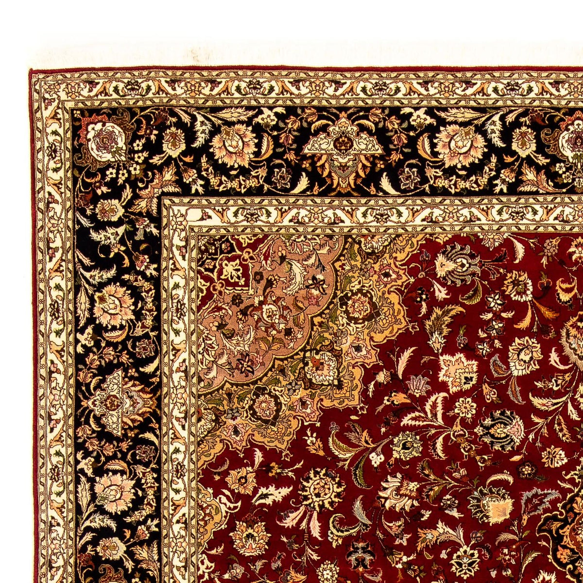 Tapis persan - Tabriz - Royal - 351 x 250 cm - rouge foncé