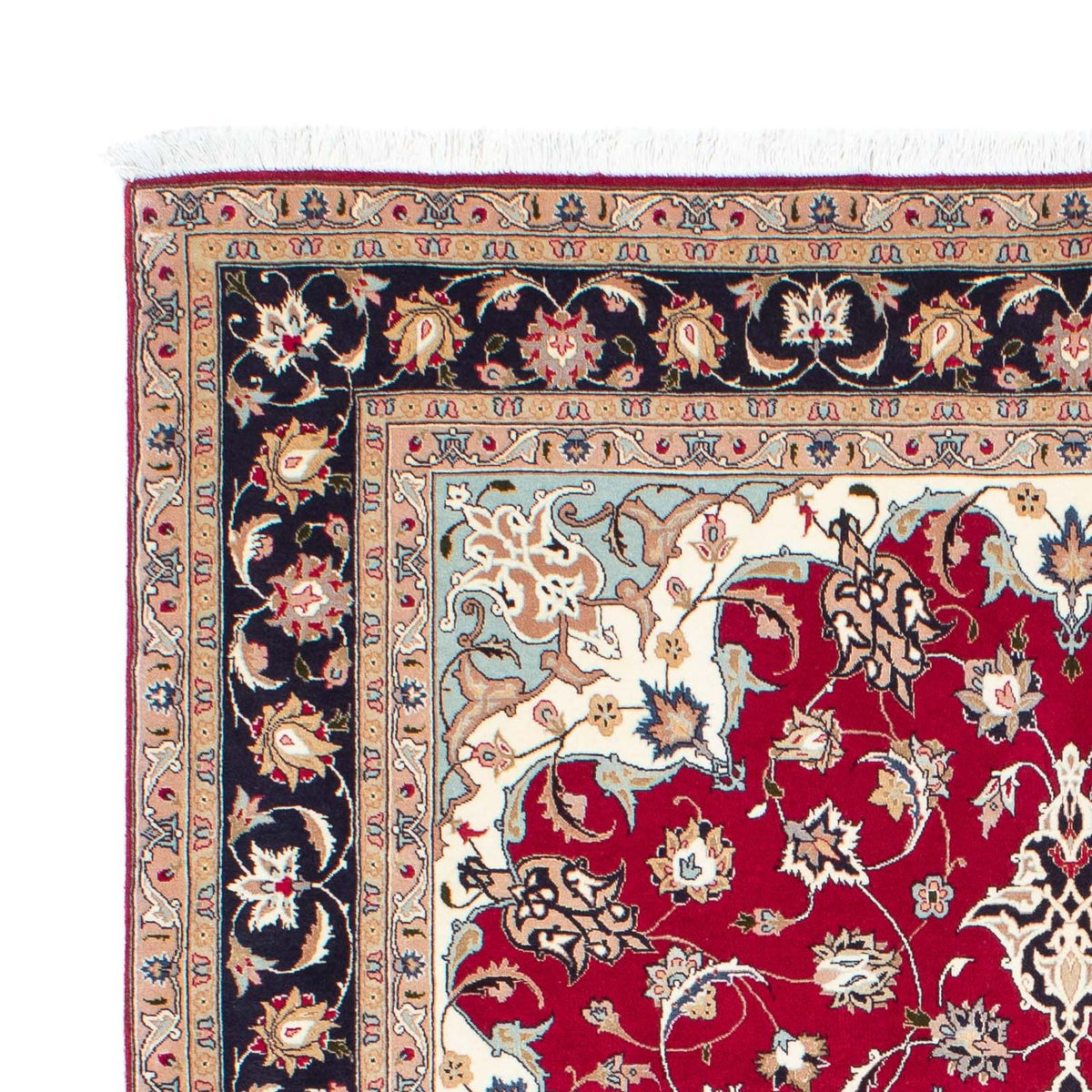 Tapis persan - Tabriz - Royal - 207 x 154 cm - rouge
