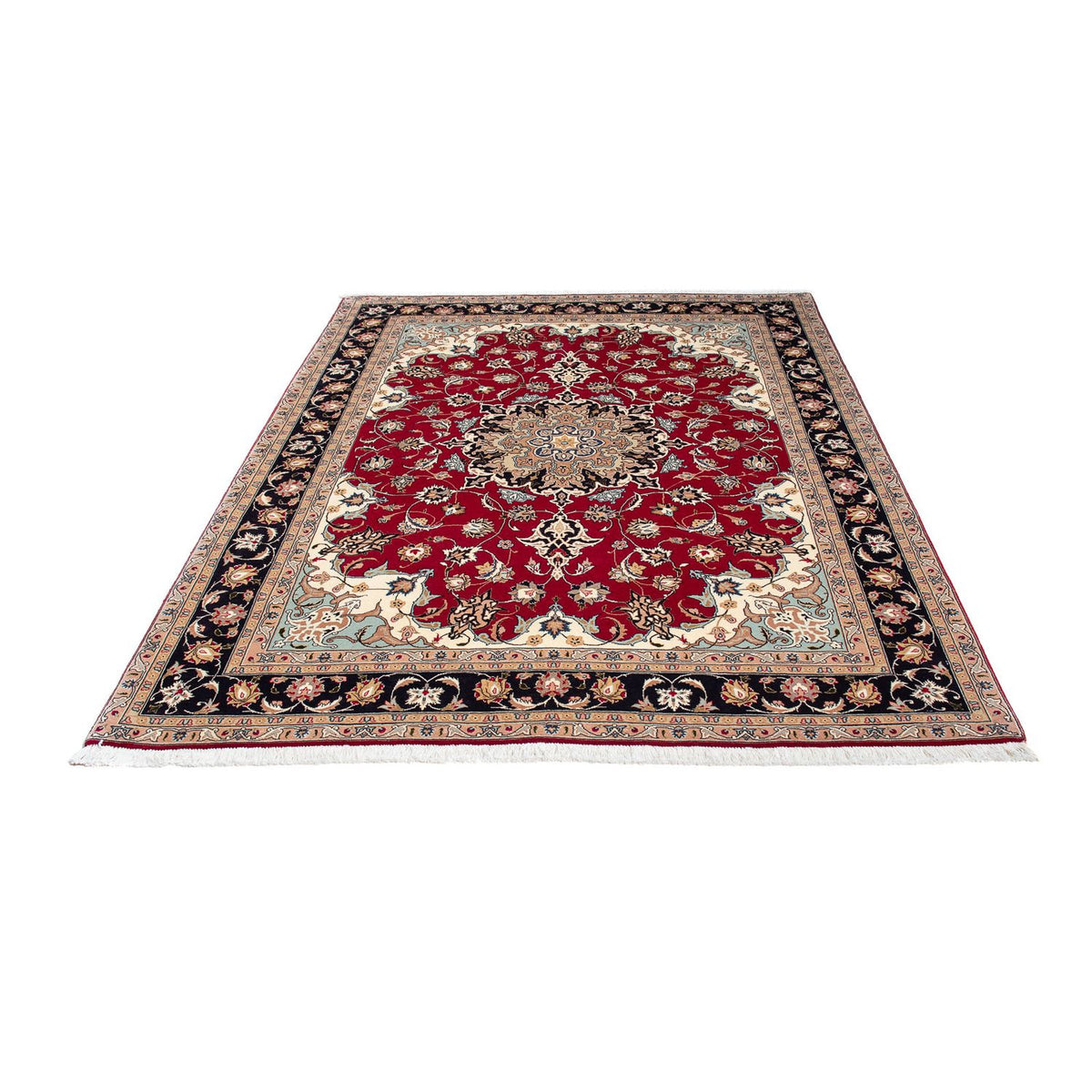 Tapis persan - Tabriz - Royal - 207 x 154 cm - rouge
