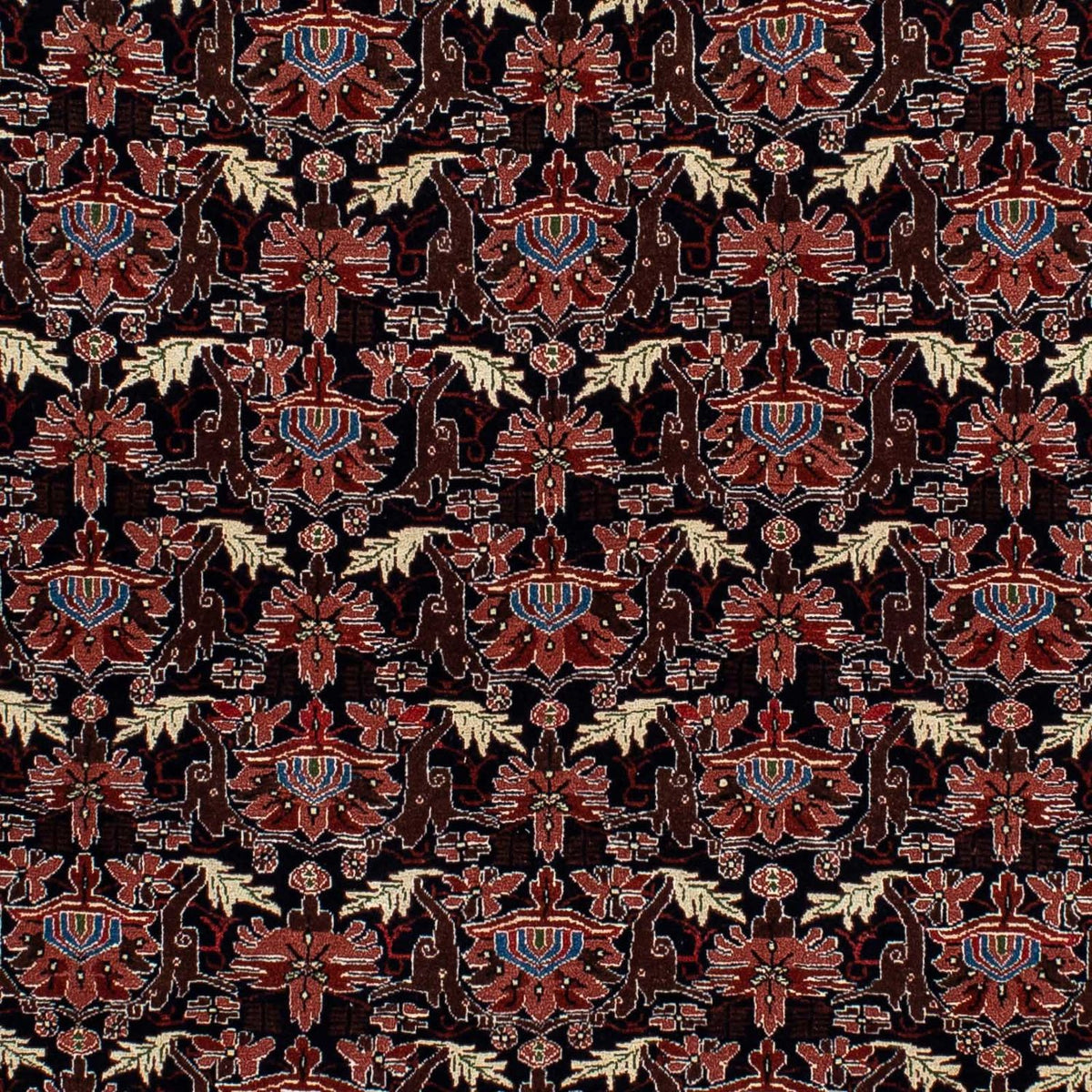 Tapis persan - Ghom - 186 x 141 cm - bleu foncé