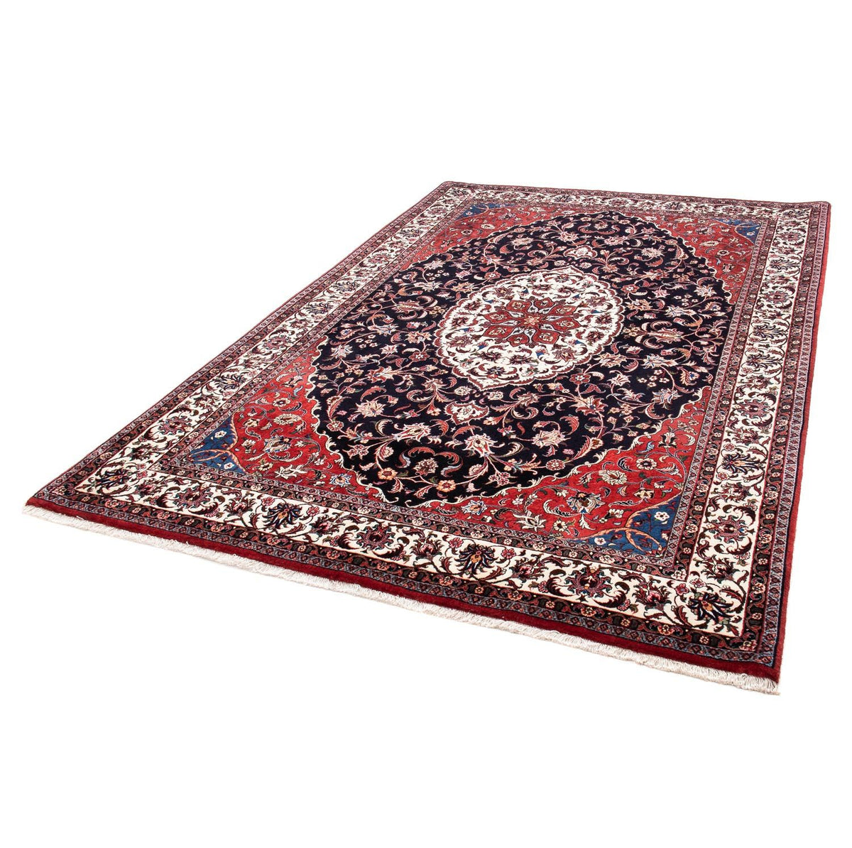 Tapis persan - Bidjar - 248 x 173 cm - bleu foncé