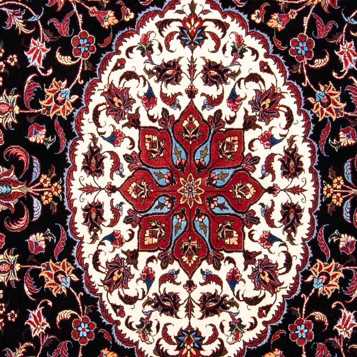 Tapis persan - Bidjar - 253 x 171 cm - bleu foncé