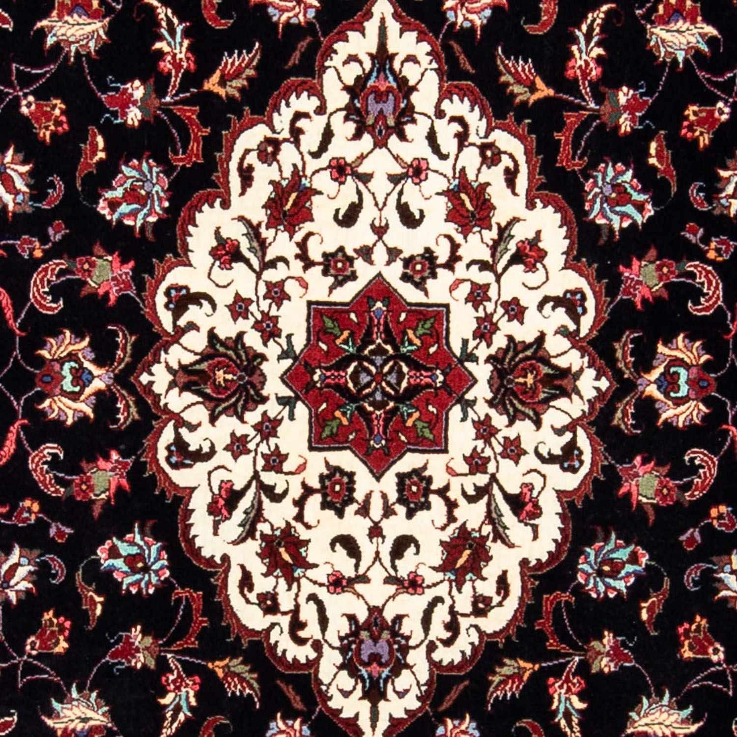 Tapis persan - Bidjar - 242 x 133 cm - bleu foncé