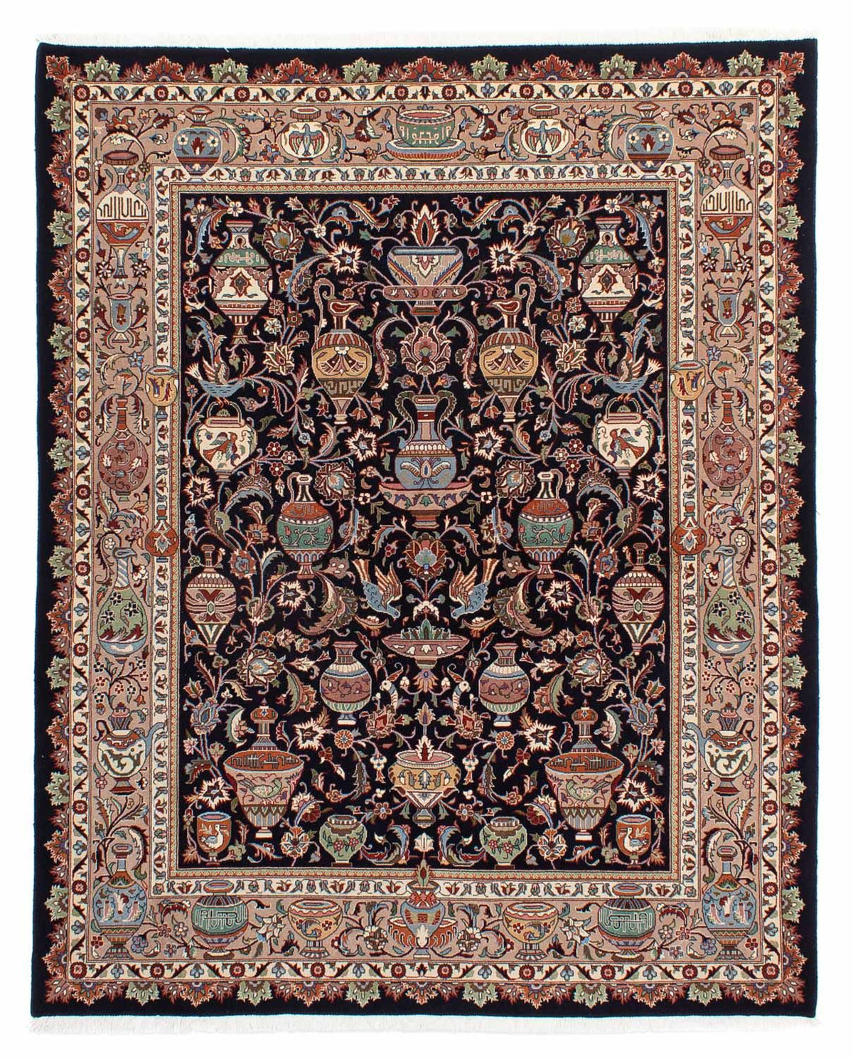 Tapis persan - Classique - 245 x 200 cm - noir