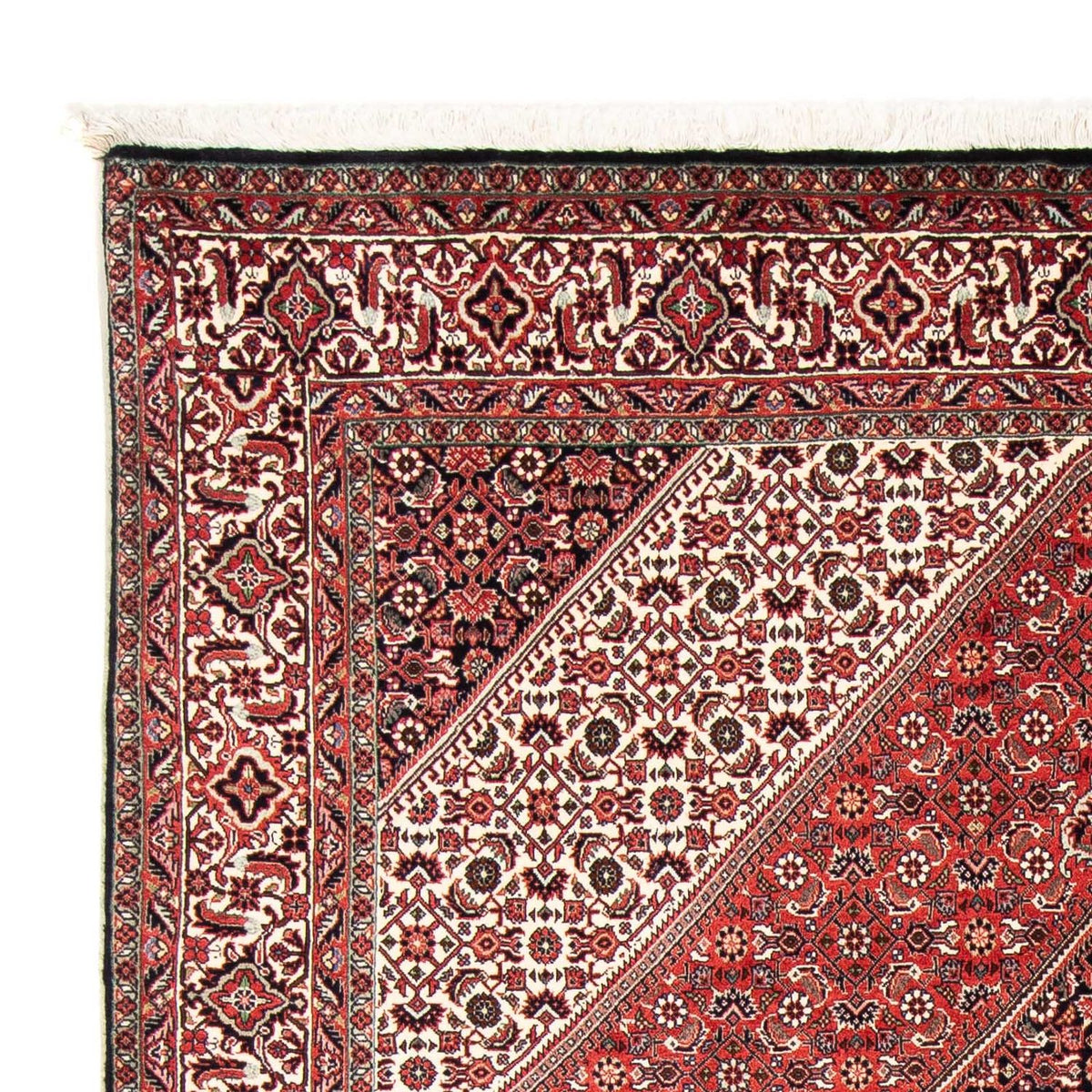 Tapis persan - Bidjar - 251 x 170 cm - rouge clair