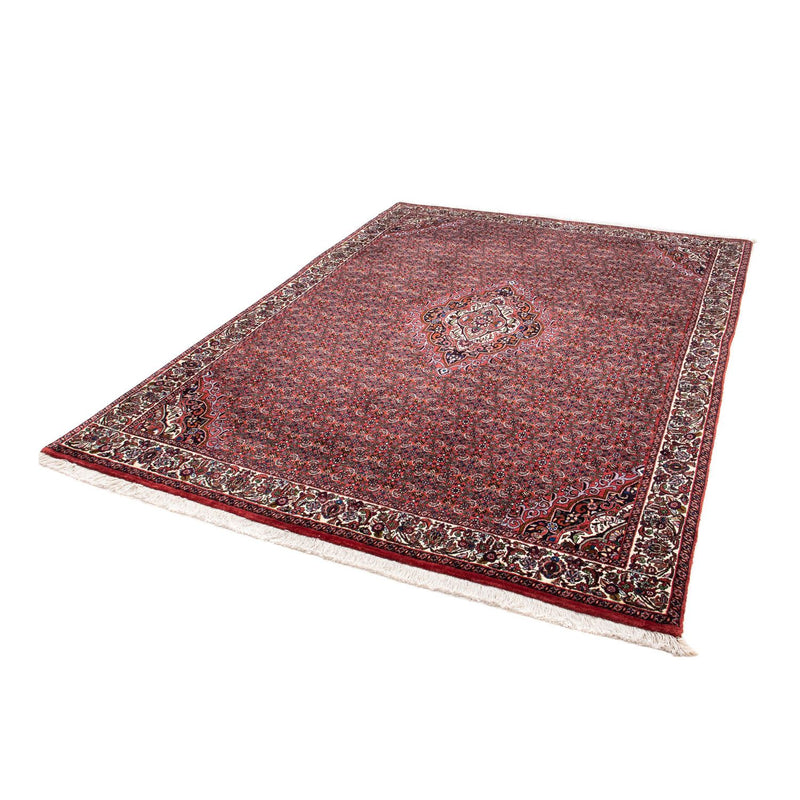 Tapis persan - Bidjar - 241 x 172 cm - rouge foncé