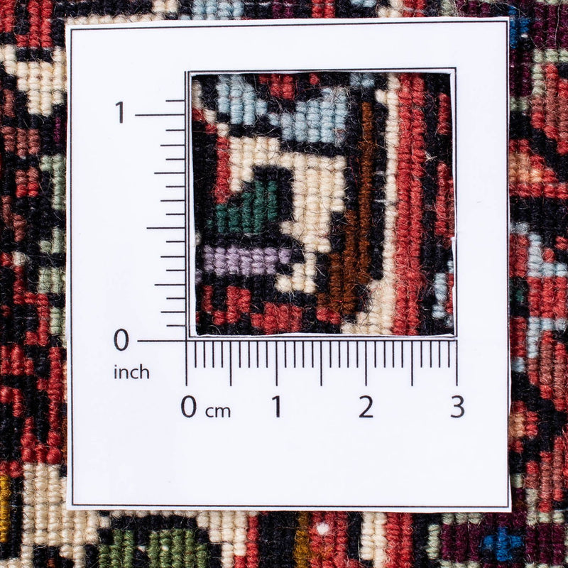 Tapis persan - Bidjar - 241 x 172 cm - rouge foncé