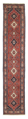 Tapis de couloir Tapis persan - Nomadic - 384 x 71 cm - rouge