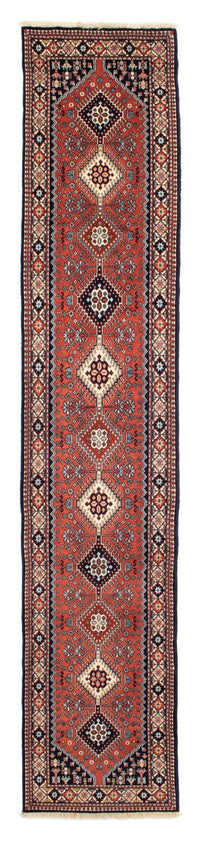 Tapis de couloir Tapis persan - Nomadic - 384 x 71 cm - rouge