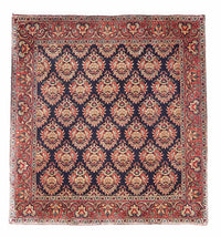 Tapis persan - Bidjar carré  - 107 x 106 cm - bleu foncé