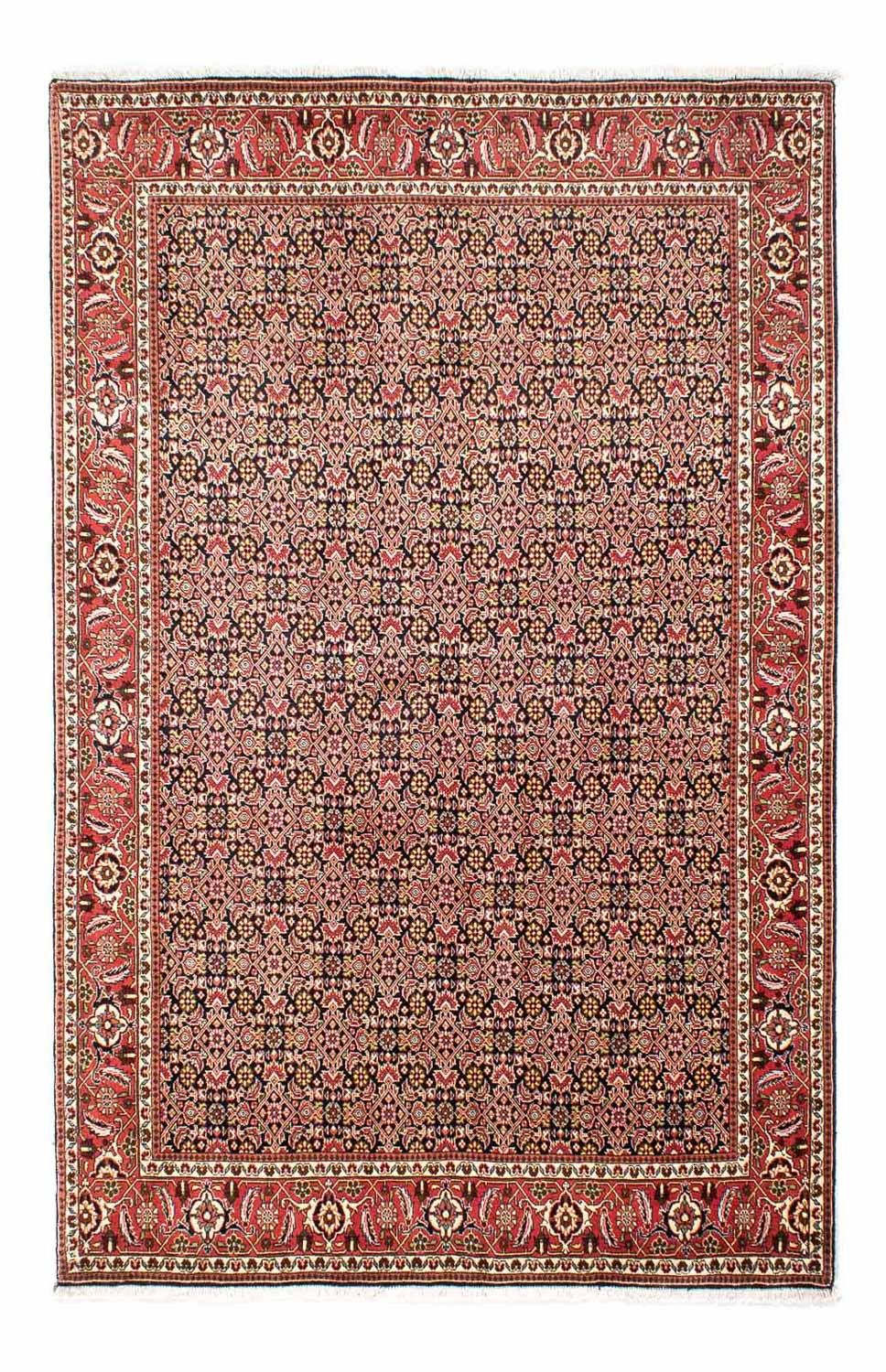 Tapis persan - Bidjar - 252 x 173 cm - rouge clair