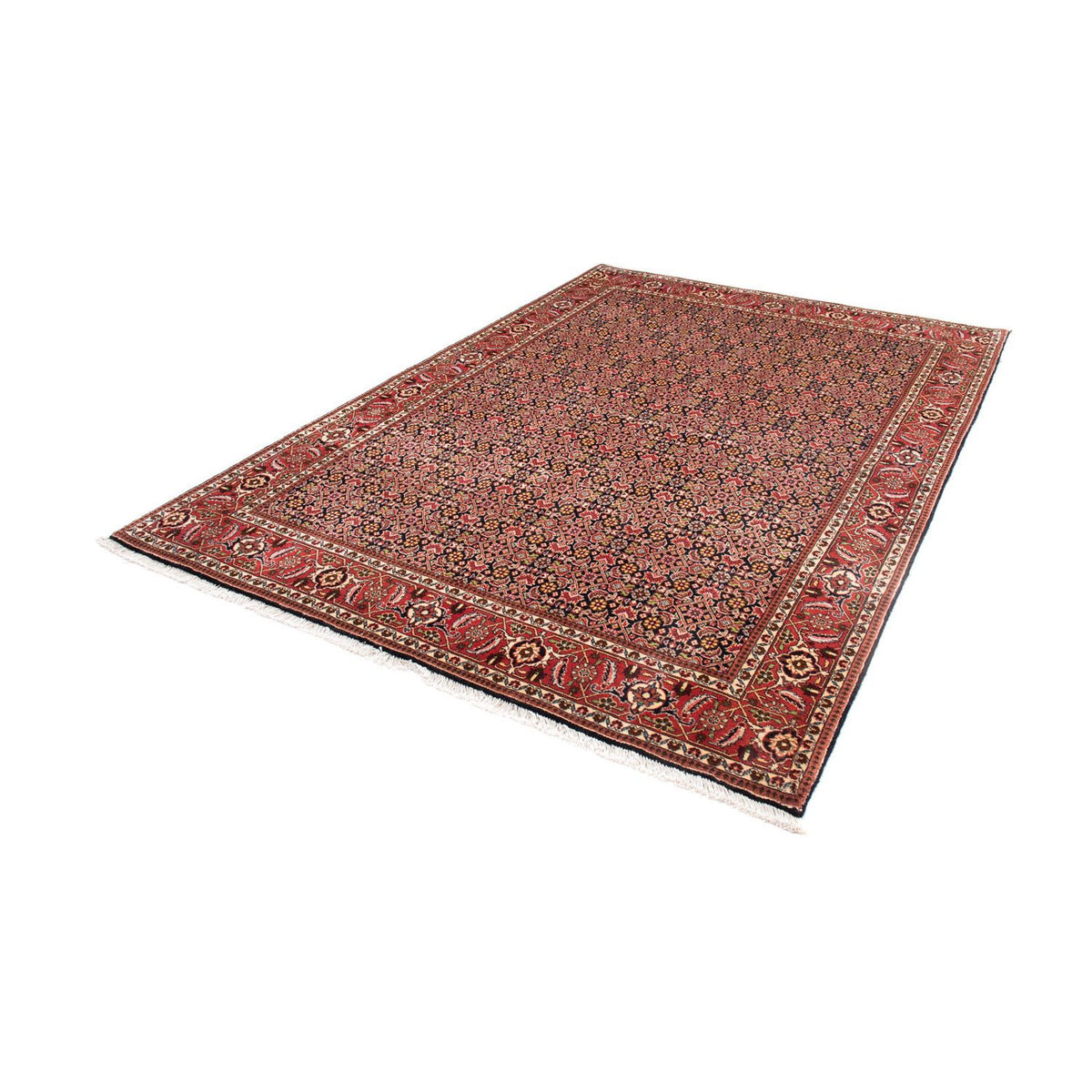 Tapis persan - Bidjar - 252 x 173 cm - rouge clair
