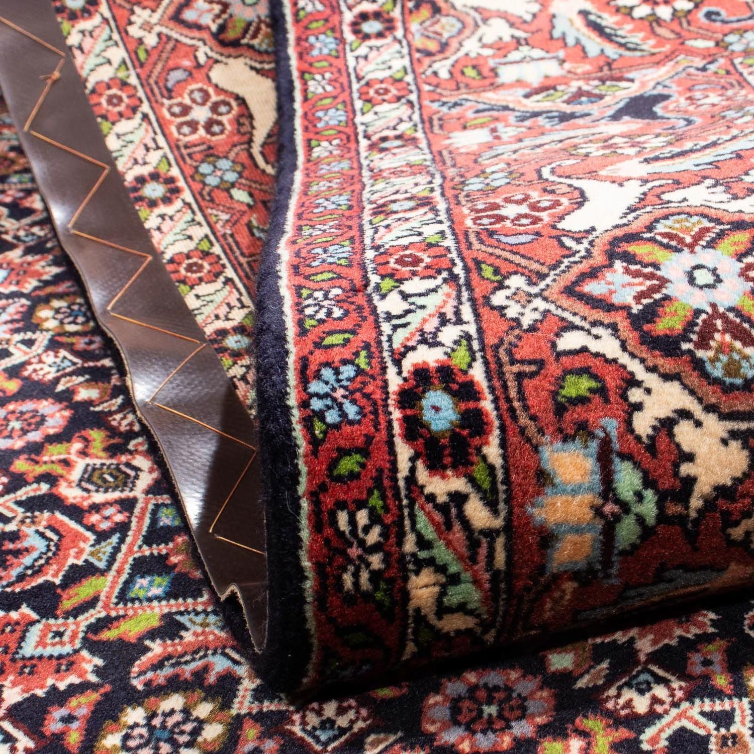 Tapis persan - Bidjar - 248 x 173 cm - bleu foncé