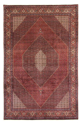 Tapis persan - Bidjar - 382 x 249 cm - rouge foncé