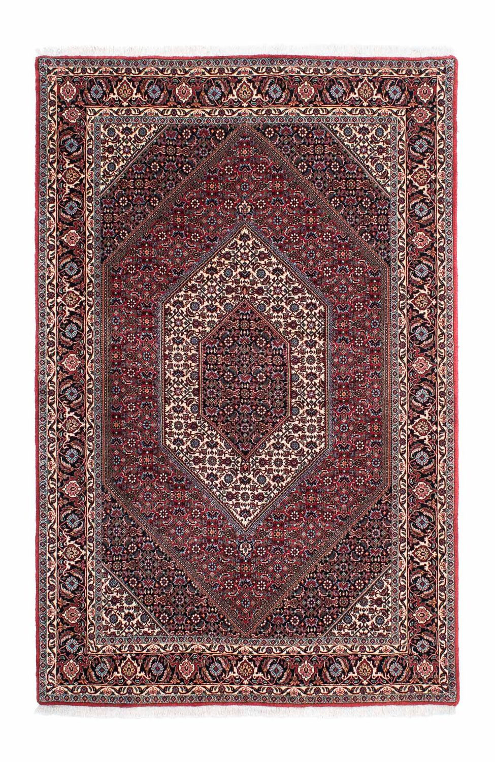 Tapis persan - Bidjar - 207 x 132 cm - rouge