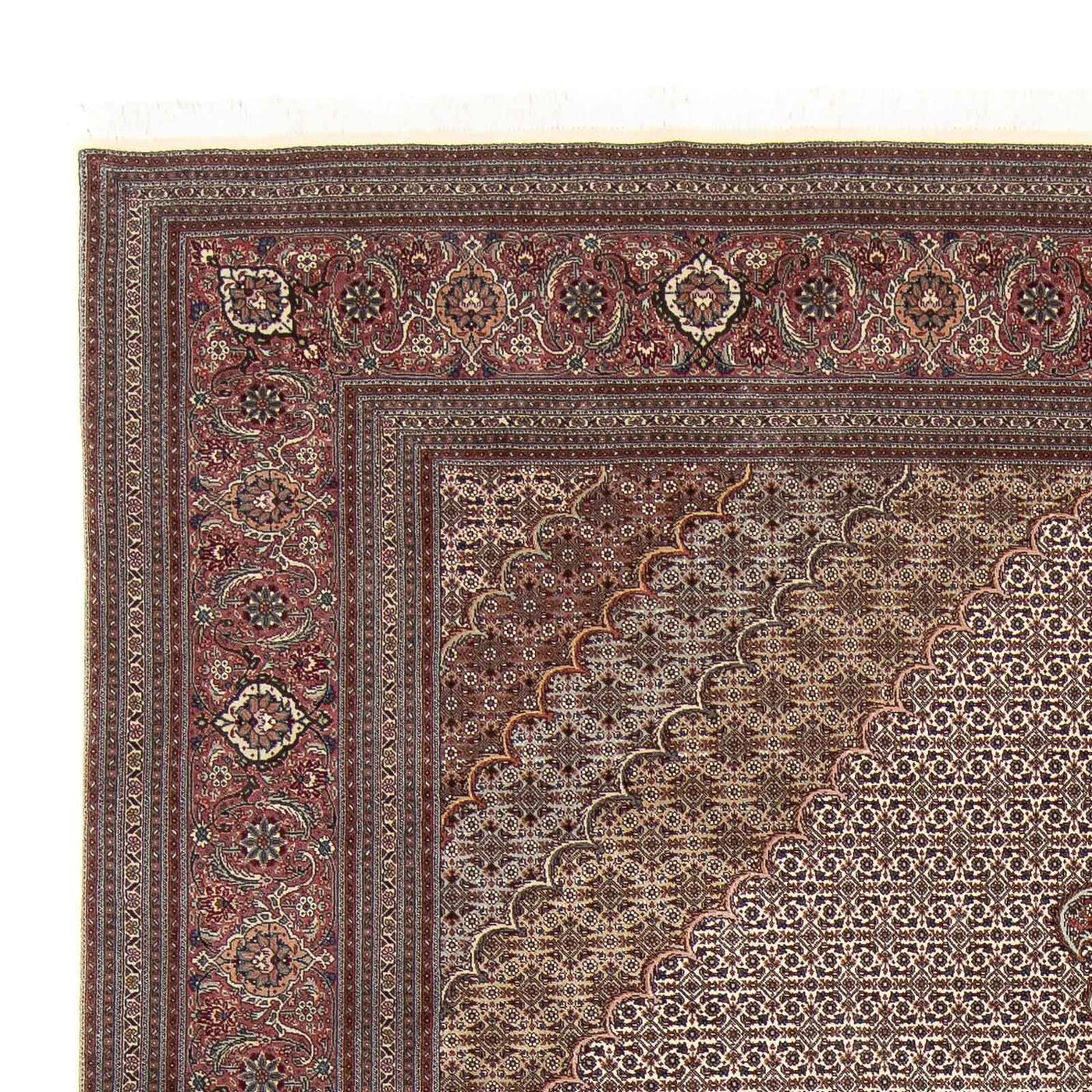 Tapis persan - Tabriz - Royal - 348 x 253 cm - marron clair