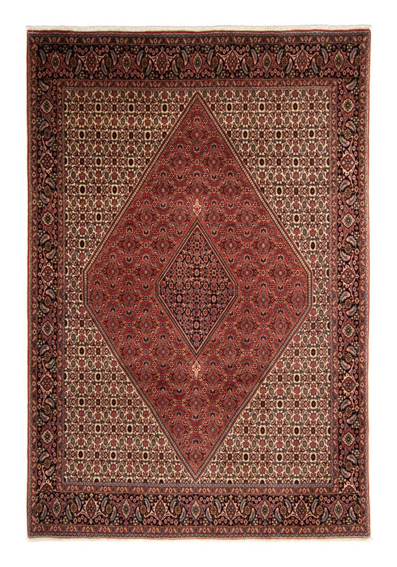 Tapis persan - Bidjar - 343 x 250 cm - rouge foncé