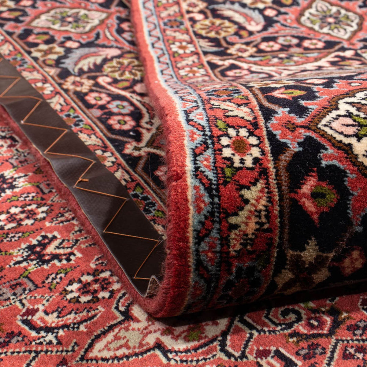 Tapis persan - Bidjar - 343 x 250 cm - rouge foncé