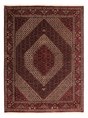 Tapis persan - Bidjar - 262 x 203 cm - rouge foncé