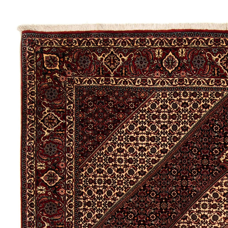 Tapis persan - Bidjar - 262 x 203 cm - rouge foncé