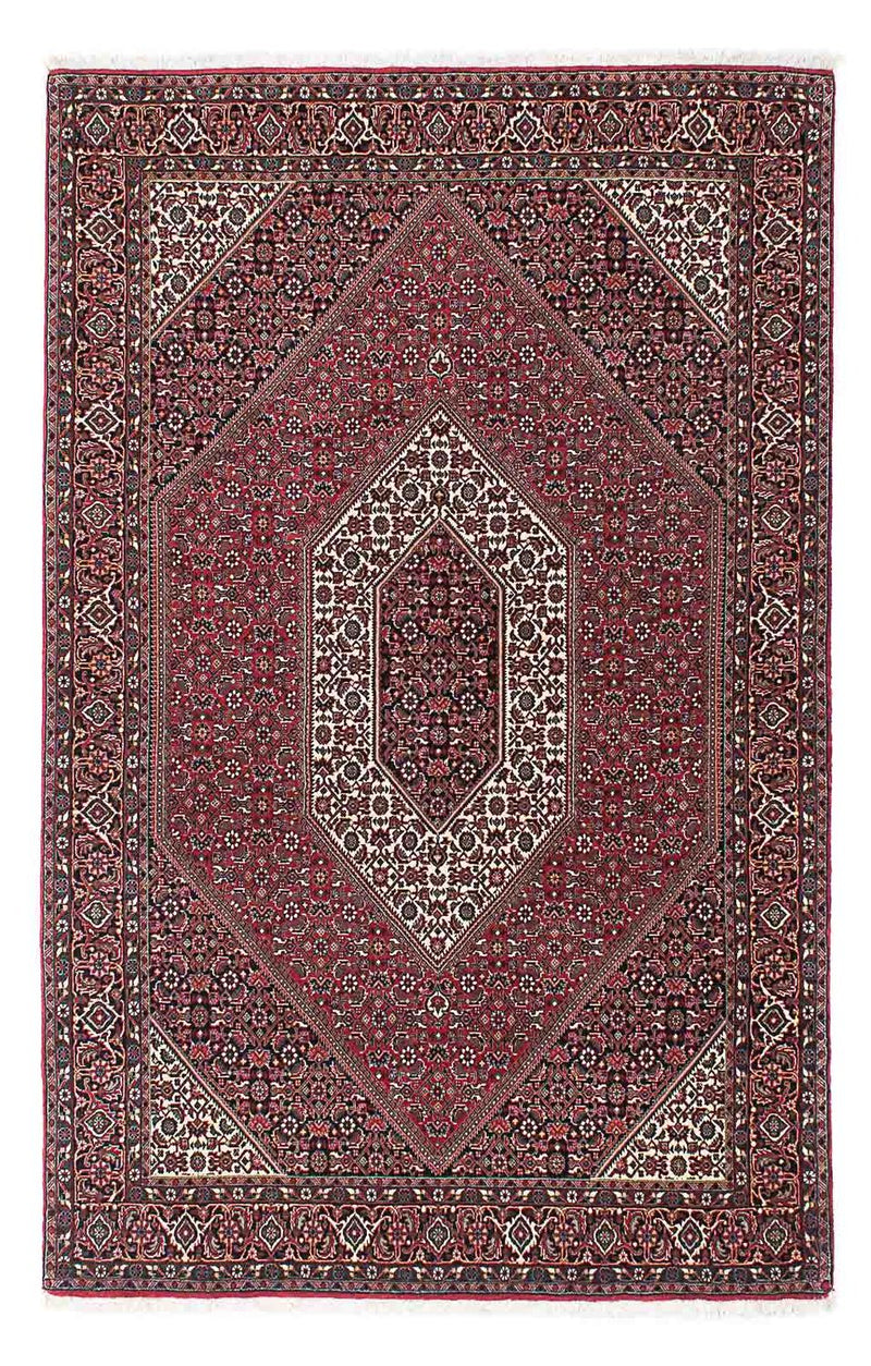 Tapis persan - Bidjar - 212 x 138 cm - rouge