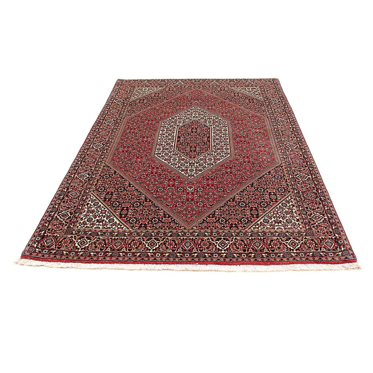Tapis persan - Bidjar - 212 x 138 cm - rouge