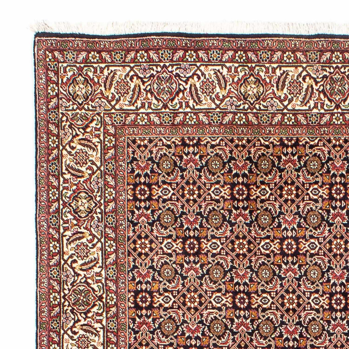 Tapis persan - Bidjar - 243 x 171 cm - bleu foncé