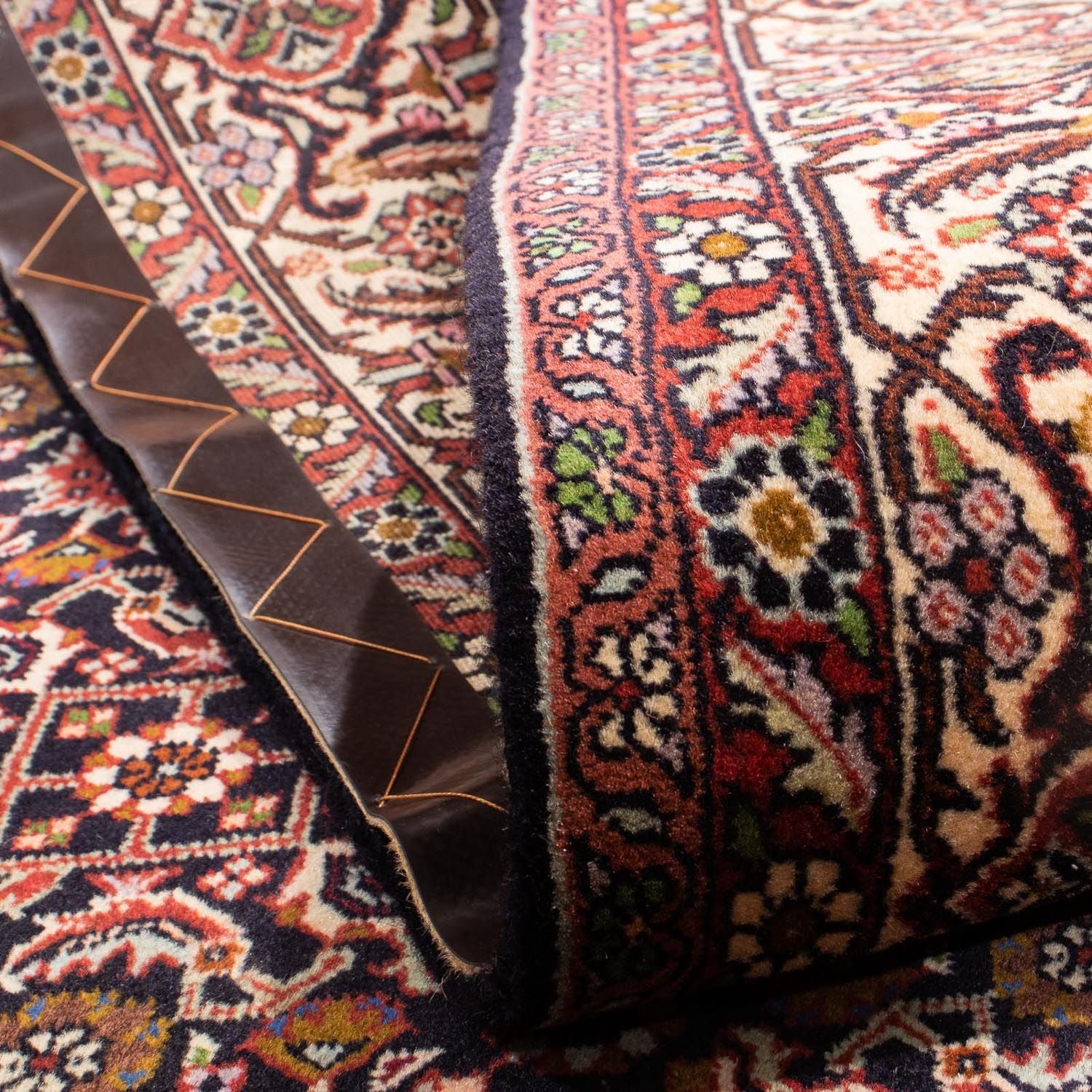 Tapis persan - Bidjar - 243 x 171 cm - bleu foncé