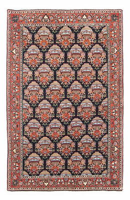 Tapis persan - Bidjar - 125 x 82 cm - bleu foncé