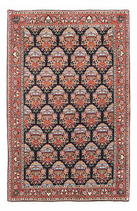 Tapis persan - Bidjar - 125 x 82 cm - bleu foncé