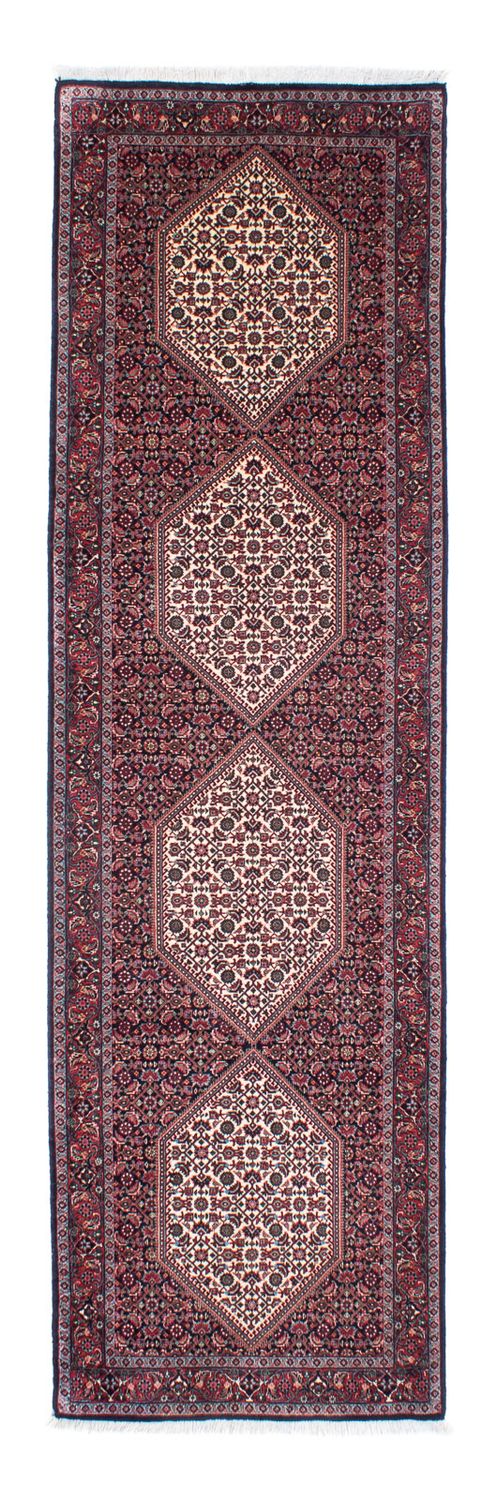 Tapis de couloir Tapis persan - Bidjar - 289 x 83 cm - bleu foncé