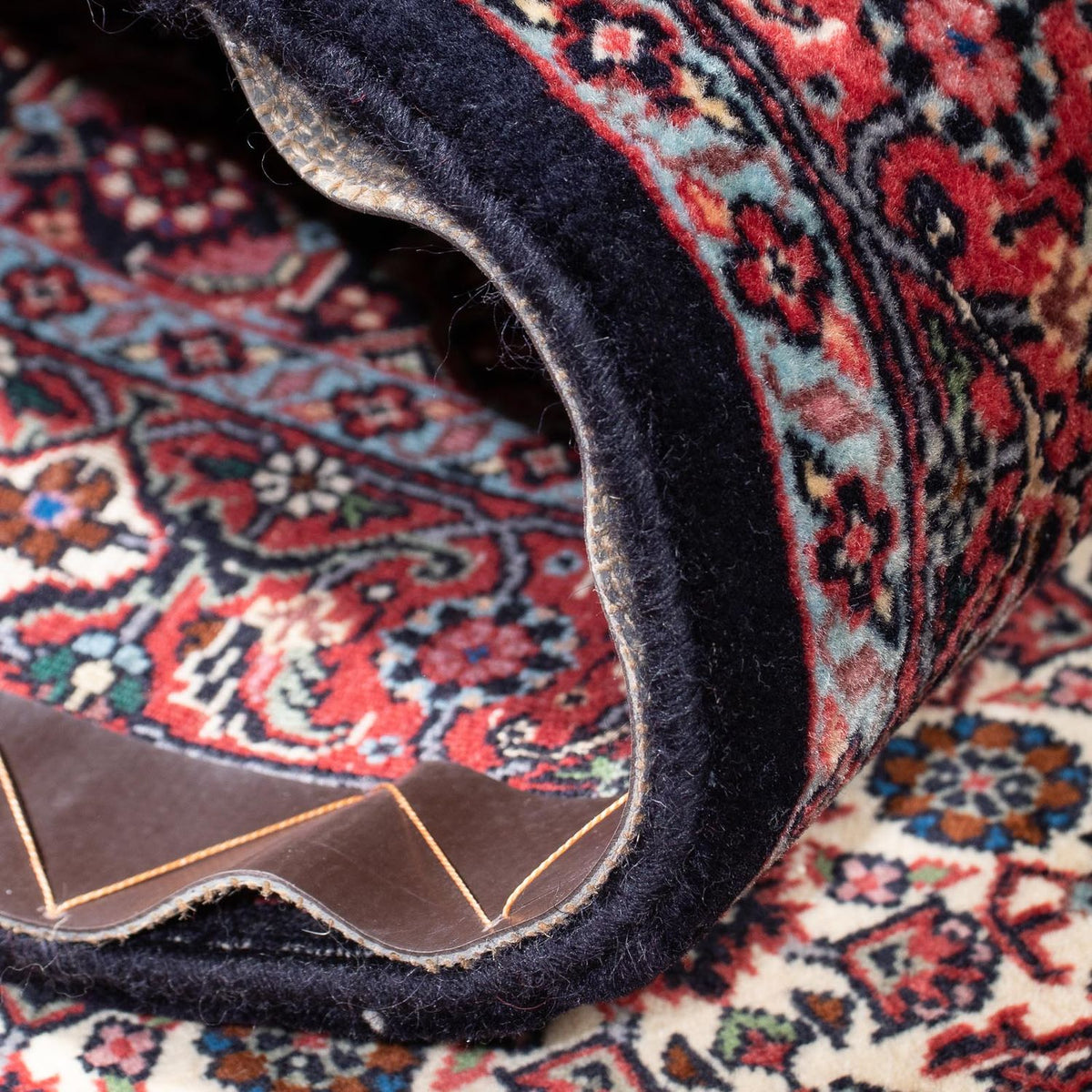 Tapis de couloir Tapis persan - Bidjar - 289 x 83 cm - bleu foncé