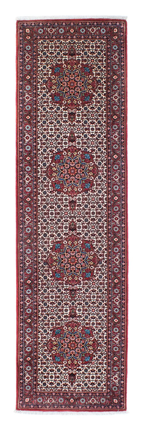 Tapis de couloir Tapis persan - Bidjar - 319 x 84 cm - rouge