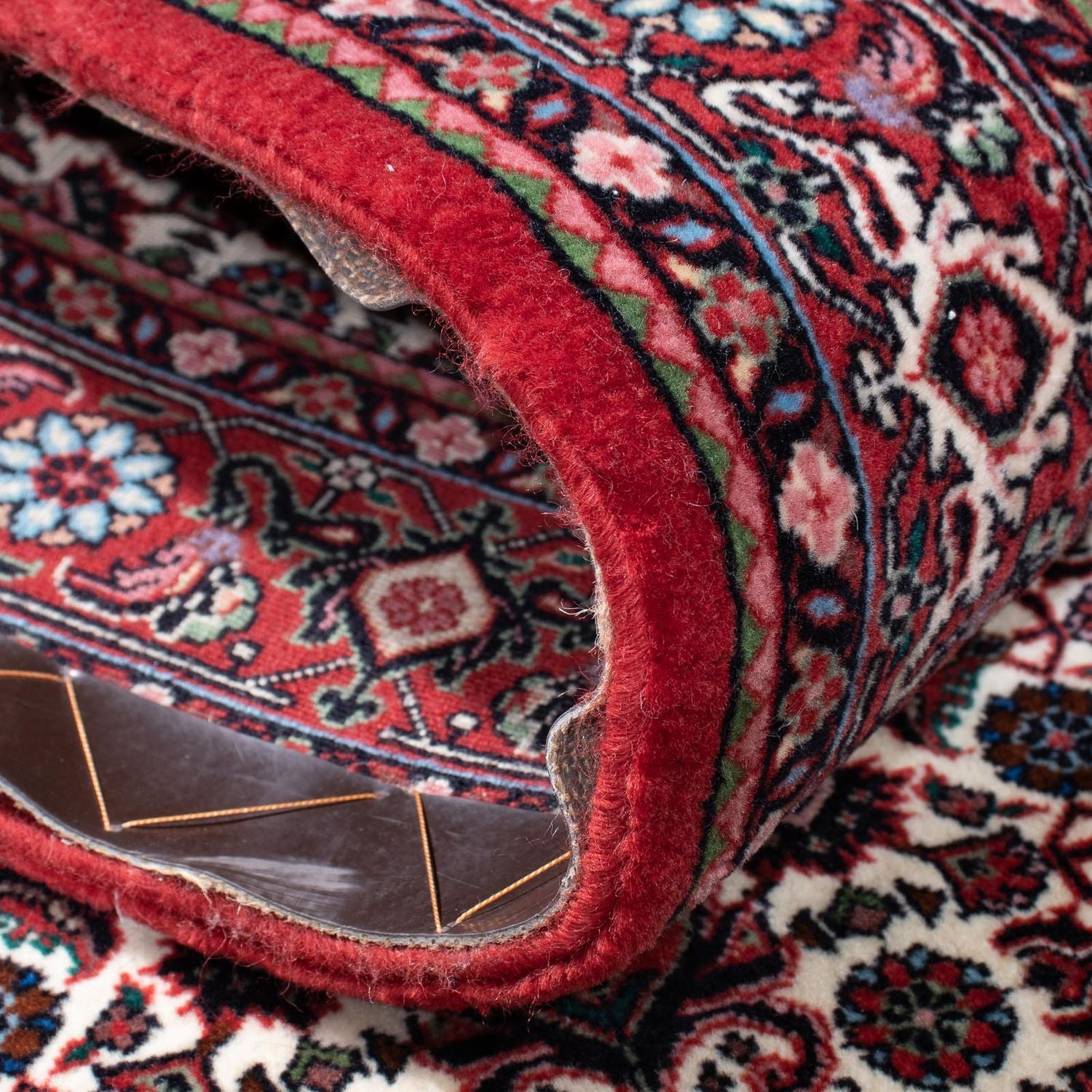 Tapis de couloir Tapis persan - Bidjar - 319 x 84 cm - rouge