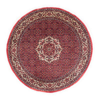 Tapis persan - Bidjar ronde  - 155 x 155 cm - rouge foncé