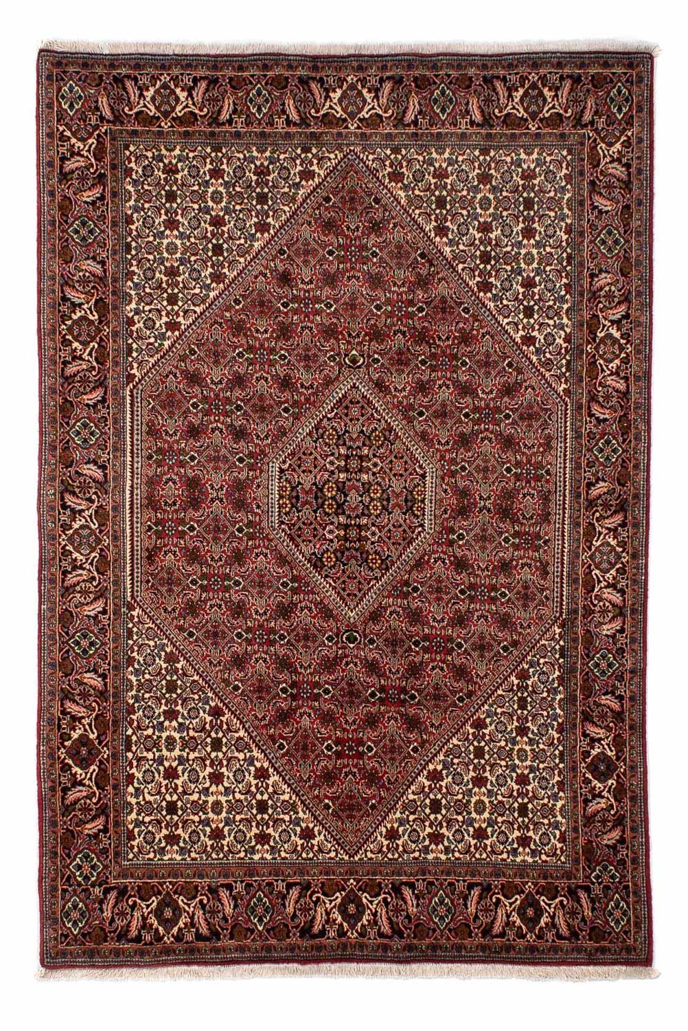 Tapis persan - Bidjar - 251 x 173 cm - rouge foncé