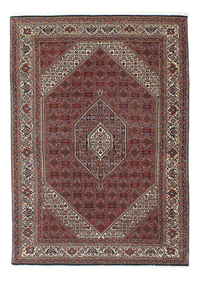 Tapis persan - Bidjar - 205 x 139 cm - rouge foncé