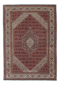 Tapis persan - Bidjar - 205 x 139 cm - rouge foncé