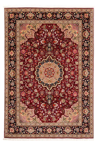Tapis persan - Tabriz - Royal - 300 x 202 cm - rouge foncé