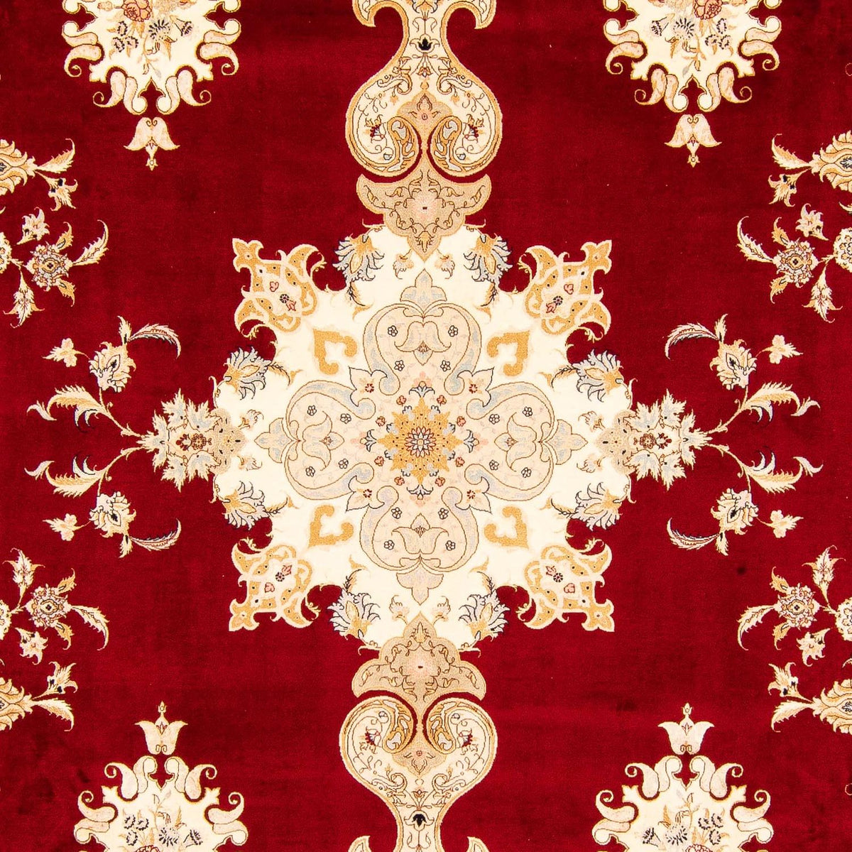 Tapis persan - Tabriz - Royal - 402 x 298 cm - rouge foncé