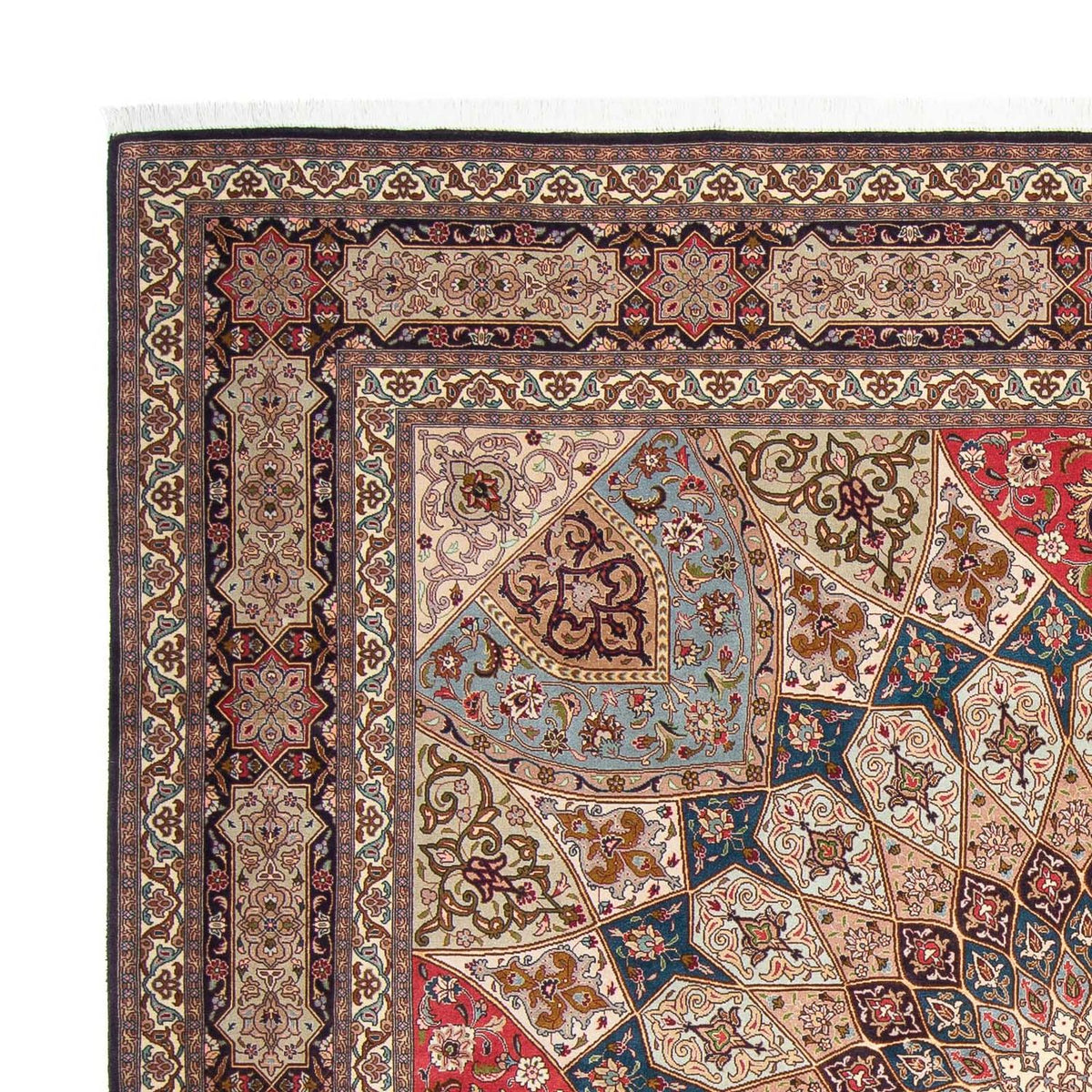 Tapis persan - Tabriz - Royal carré  - 253 x 251 cm - marron clair