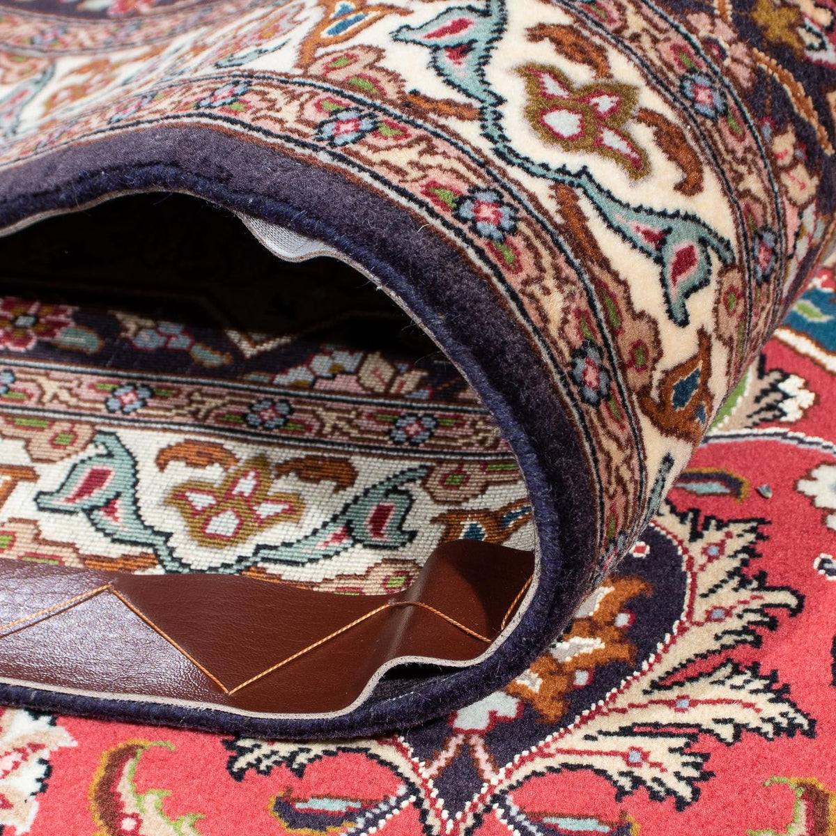 Tapis persan - Tabriz - Royal carré  - 253 x 251 cm - marron clair