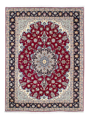 Tapis persan - Tabriz - Royal - 207 x 155 cm - rouge foncé