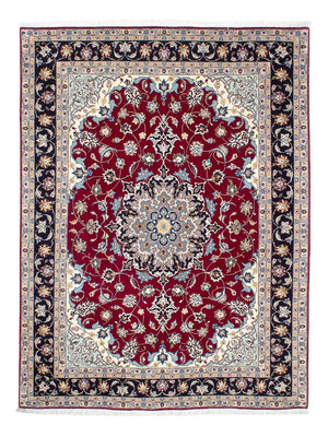 Tapis persan - Tabriz - Royal - 207 x 155 cm - rouge foncé