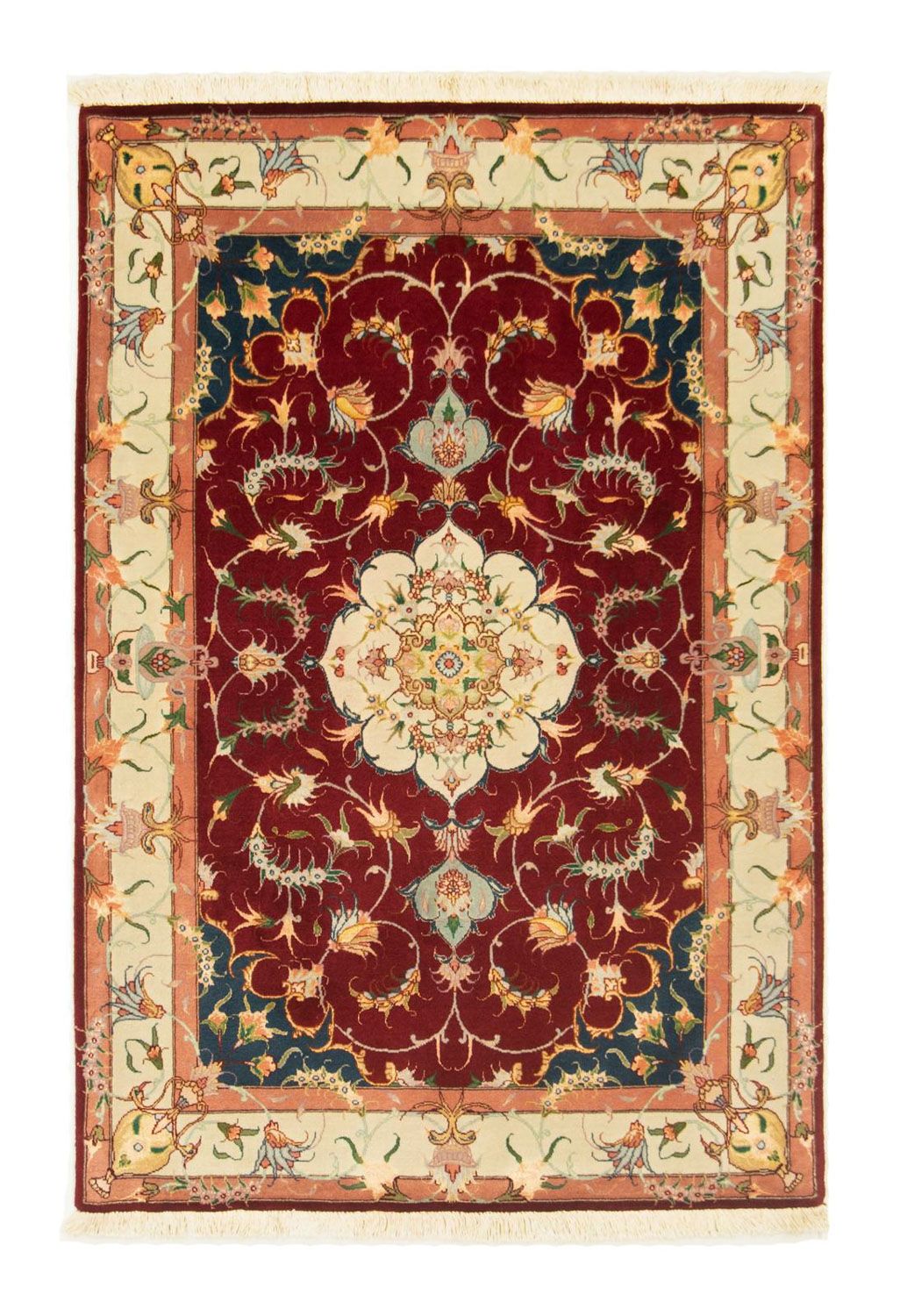 Tapis persan - Tabriz - Royal - 150 x 101 cm - rouge
