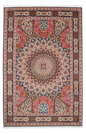 Tapis persan - Tabriz - Royal - 252 x 167 cm - marron clair