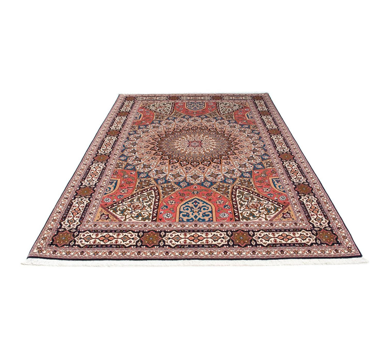 Tapis persan - Tabriz - Royal - 252 x 167 cm - marron clair